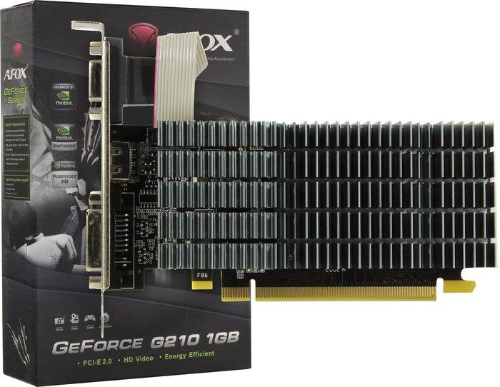 Видеокарта AFOX GeForce GT 210 1GB DDR2 AF210-1024D2LG2 - фото 1 - id-p215022010