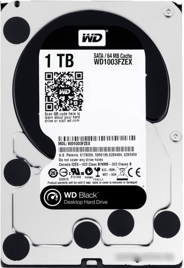 Жесткий диск WD Black 1TB (WD1003FZEX) - фото 1 - id-p215022142