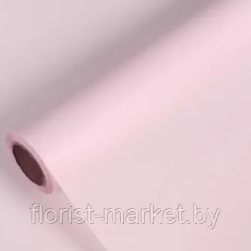 Матовая полупрозрачная пленка "Vogue", 60 см*10 м, светло-розовый