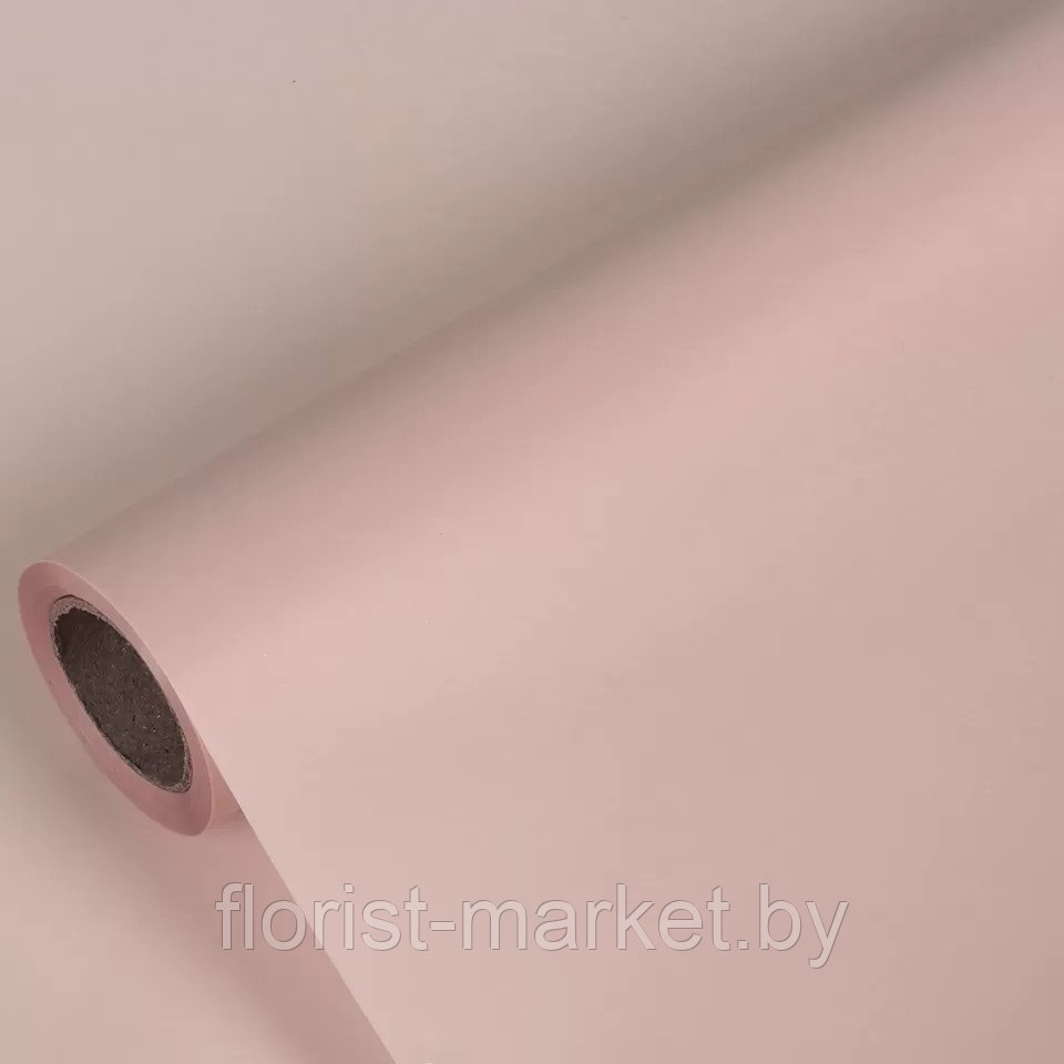 Матовая полупрозрачная пленка "Vogue", 60 см*10 м, розовый