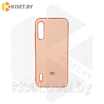 Силиконовый чехол Plating для Xiaomi Redmi 8 розовое золото