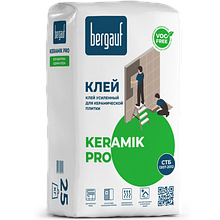 Bergauf Keramik Pro клей усиленный для плитки и керамогранита, 25 кг