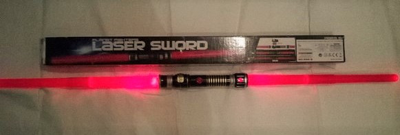 Двойной световой меч Дарта Мола LASER SWORD красный - фото 1 - id-p30530202