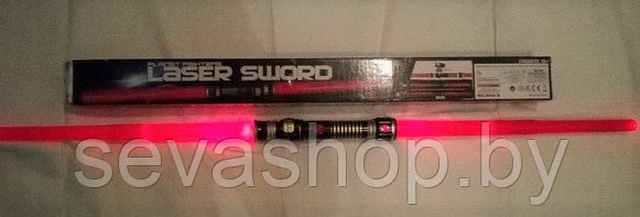 Двойной световой меч Дарта Мола LASER SWORD красный - фото 1 - id-p30530202