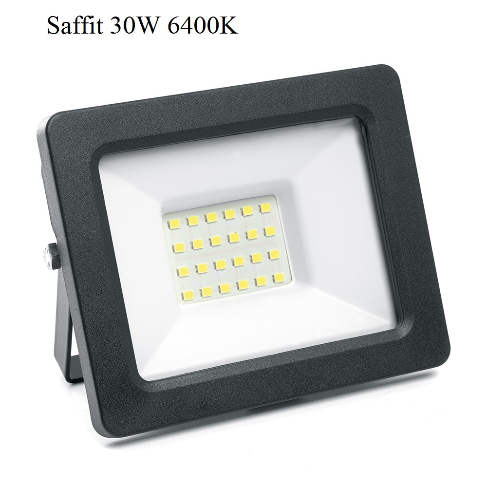 Светодиодный прожектор 30W SAFFIT SFL90-30 IP65 6400K черный - фото 1 - id-p215029955