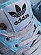 Кроссовки Adidas Forum Low x Bad Bunny blue, фото 7