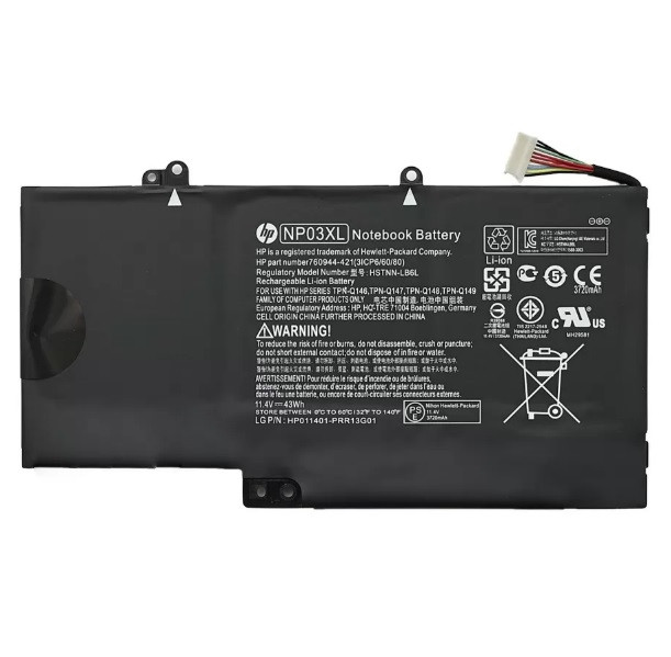 Оригинальная аккумуляторная батарея NP03XL для ноутбука HP Pavilion 13 X360 13-A000 - фото 1 - id-p215030198