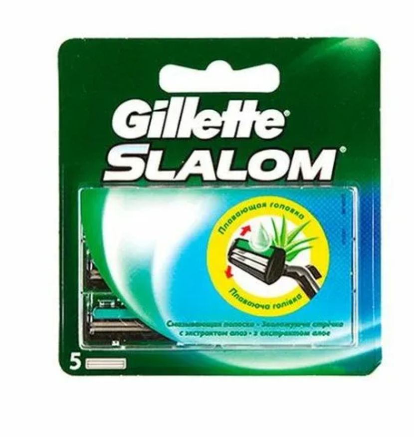 Сменные кассеты Gillette Slalom, 5 шт - фото 1 - id-p215029984