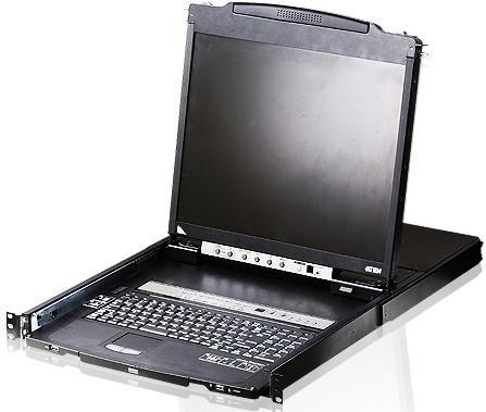 8-портовый KVM-пеКонсоль управления, LCD 19"(1280x1024), лат./рус. клав., 8-портовый KVM-переключатель, +1 - фото 1 - id-p215030095