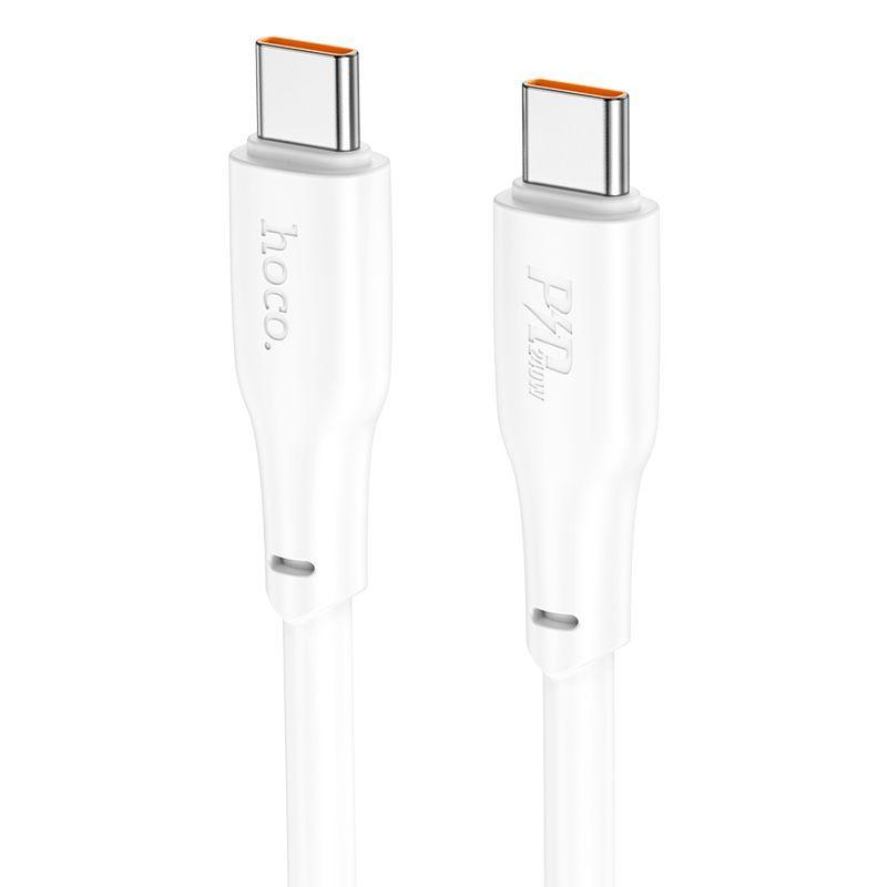 USB дата-кабель Hoco X93 Type-C to Type-C (240W,2 м) белый - фото 2 - id-p215030353