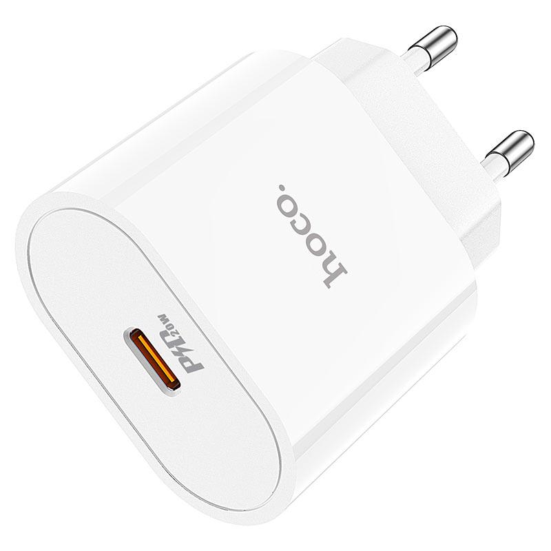 Сетевое зарядное устройство C94A Metro single port PD20W charger(EU)белый - фото 1 - id-p215030386