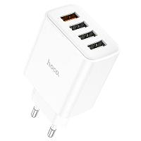 Сетевое зарядное устройство C102A Fuerza QC3.0 four-port charger(EU) белый