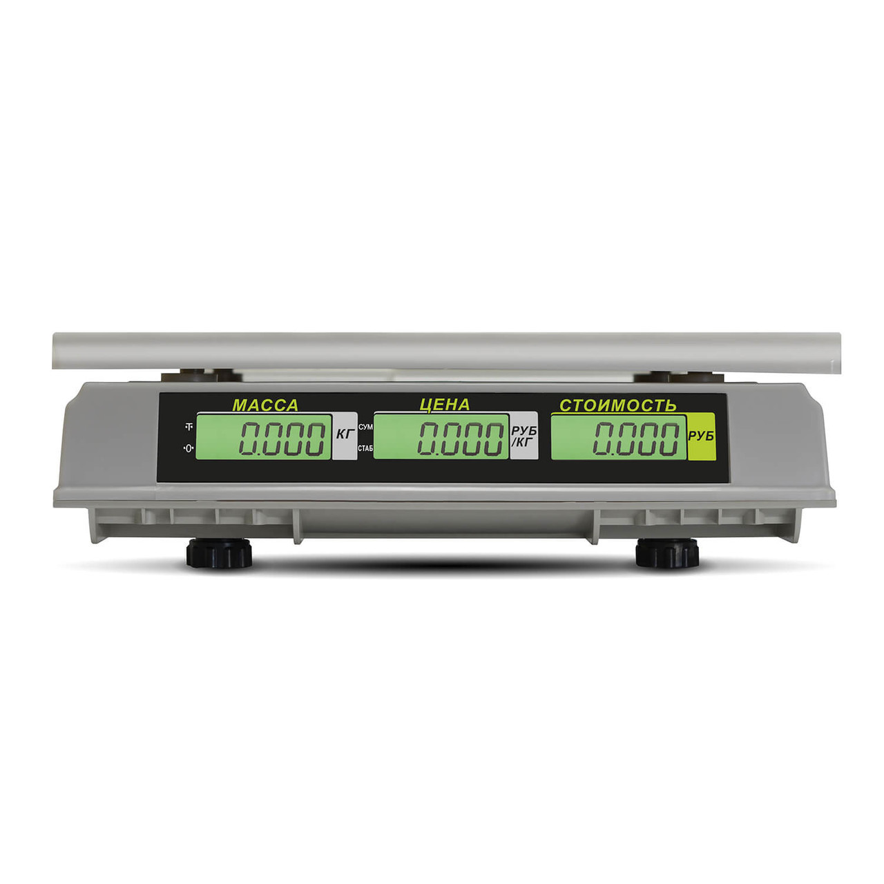 Торговые настольные весы M-ER 326 AC-32.5 "Slim" LCD Белые - фото 5 - id-p201927201