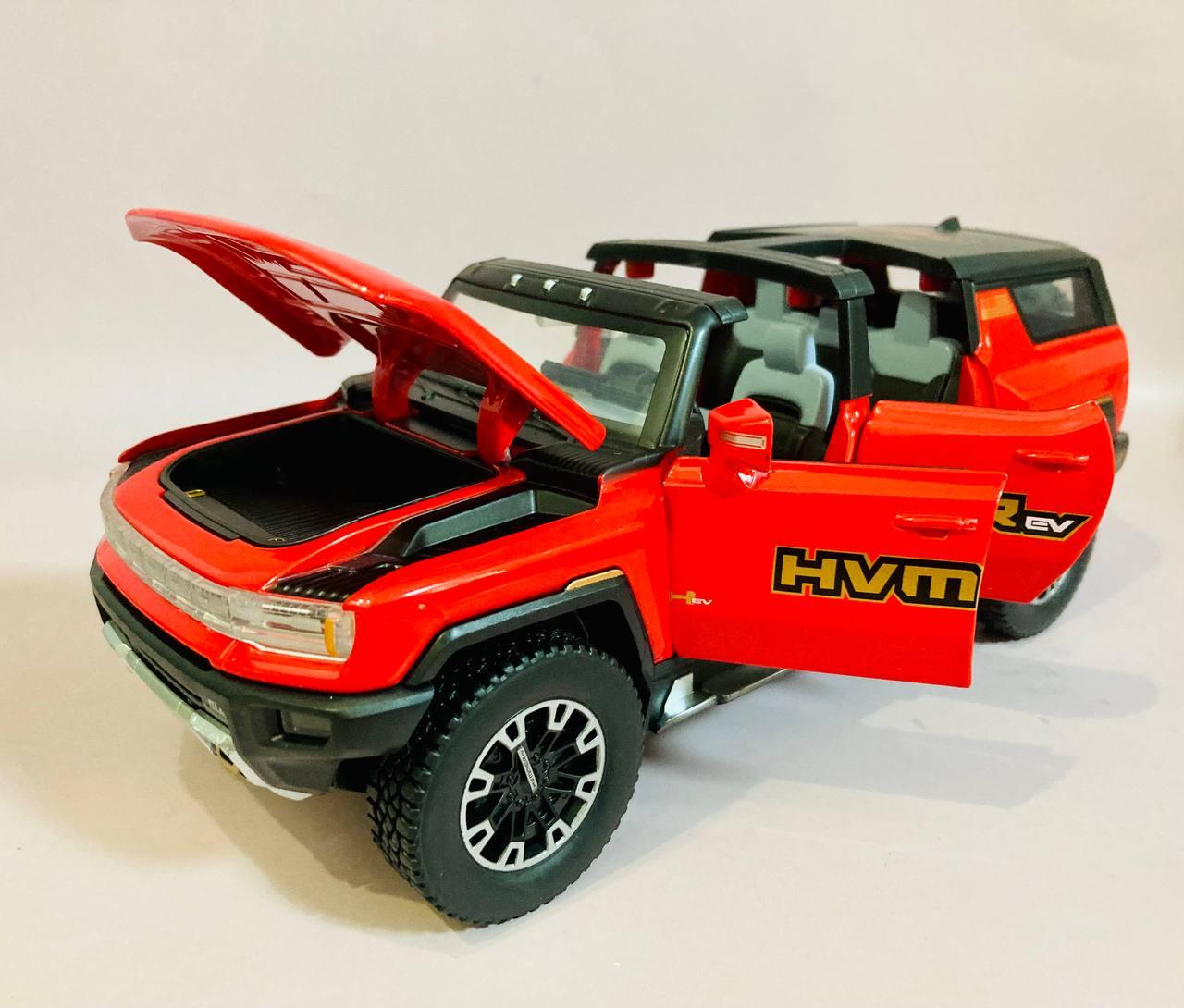 Инерционная металлическая машинка Hummer, свет, звук