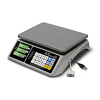 Торговые настольные весы M-ER 328 C-32.5 LCD с RS-232 и USB без АКБ