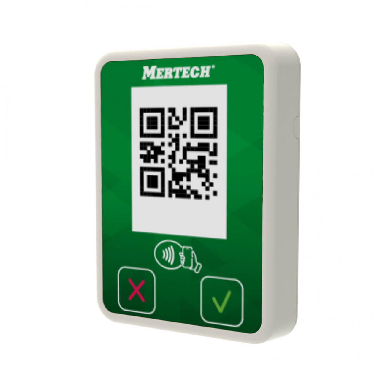 Терминал оплаты СБП MERTECH Mini с NFC белый/зеленый - фото 1 - id-p215030495