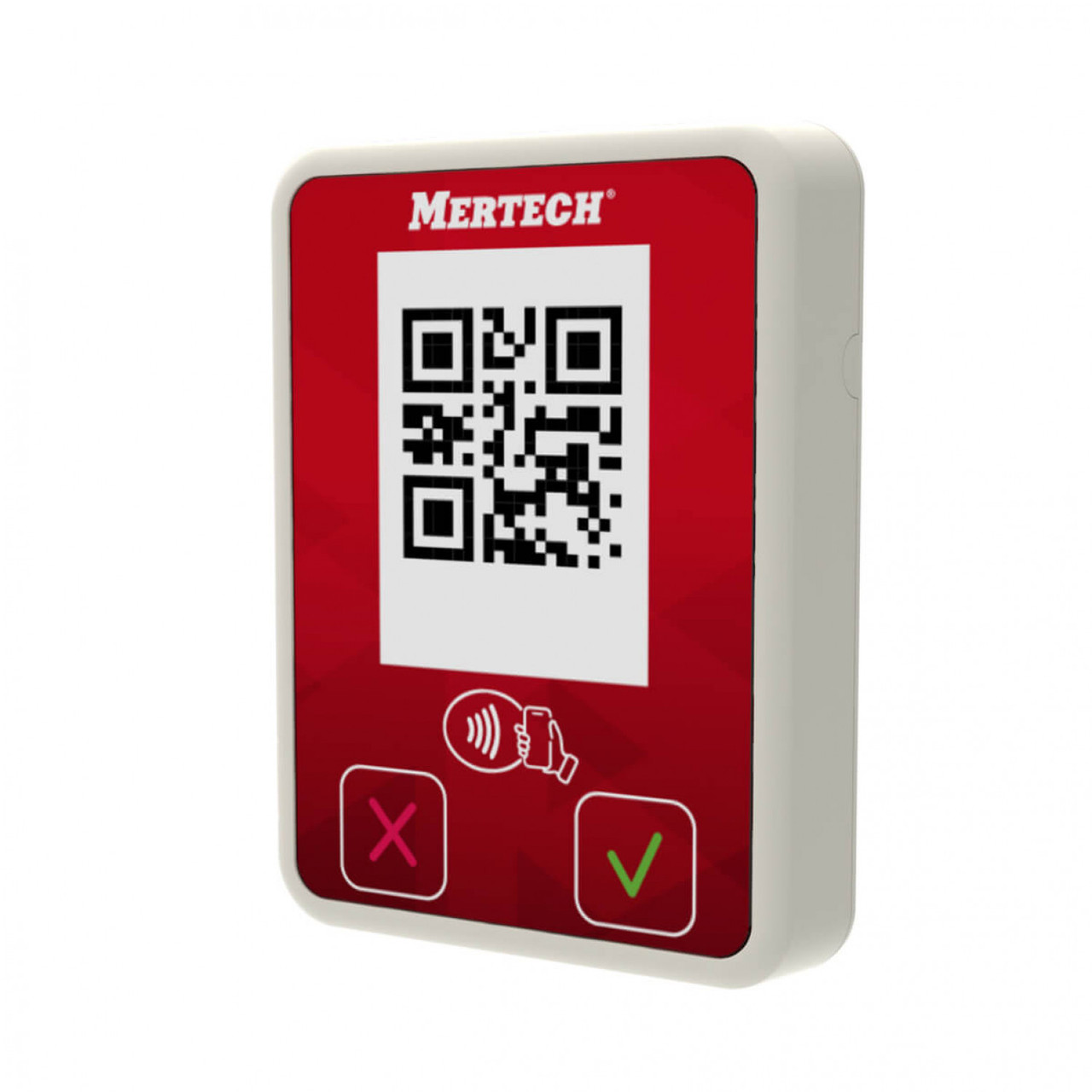 Терминал оплаты СБП MERTECH Mini с NFC белый/красный - фото 1 - id-p215030497