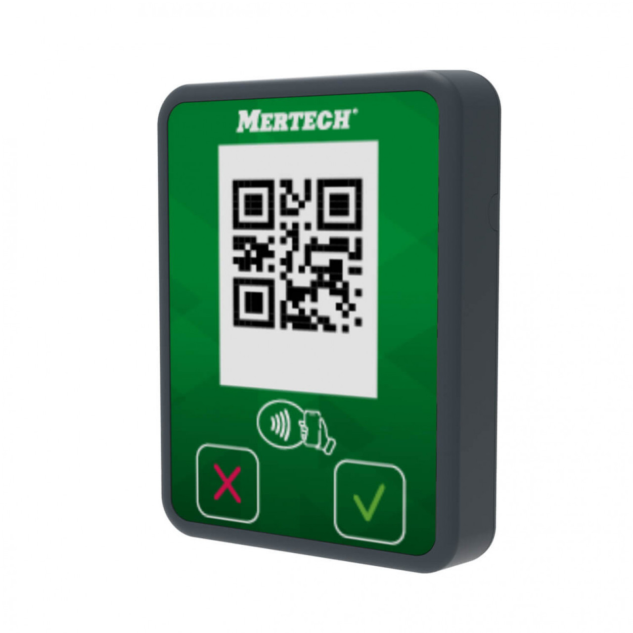 Терминал оплаты СБП MERTECH Mini с NFC серый/зеленый - фото 1 - id-p215030498
