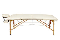 Массажный стол Atlas Sport складной 2-с деревянный 70 см (бежевый) Atlas Sport 2071000027043