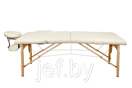 Массажный стол Atlas Sport складной 2-с деревянный 70 см (бежевый) Atlas Sport 2071000027043, фото 2