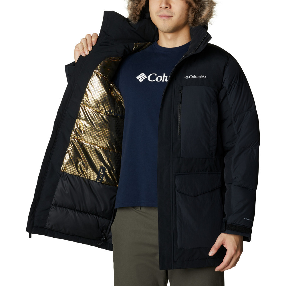 Куртка утепленная мужская Columbia Marquam Peak Fusion Parka черный - фото 5 - id-p214381808