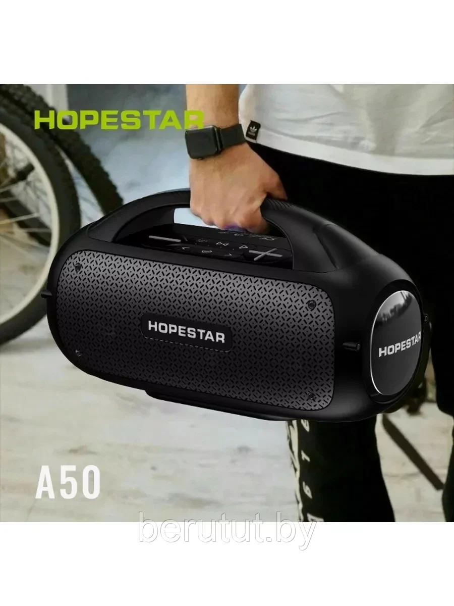 Колонка портативная музыкальная Bluetooth HOPESTAR A50 с микрофоном - фото 8 - id-p215035773