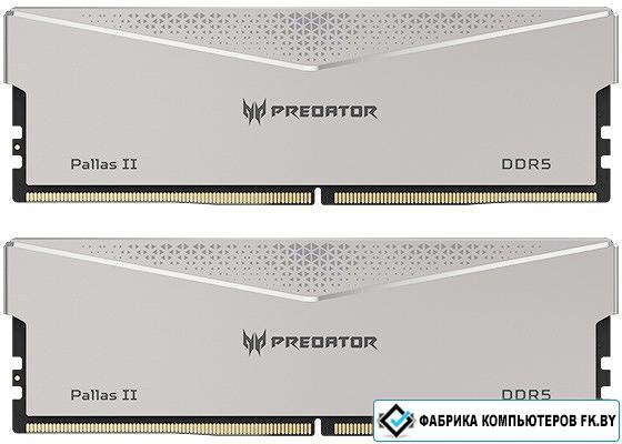 Оперативная память Acer Predator Pallas II 2x32ГБ DDR5 6000 МГц BL.9BWWR.352 - фото 1 - id-p215037359
