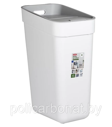 Урна для мусора Ready To Collect 30L, белый/светло-серый - фото 4 - id-p215039306