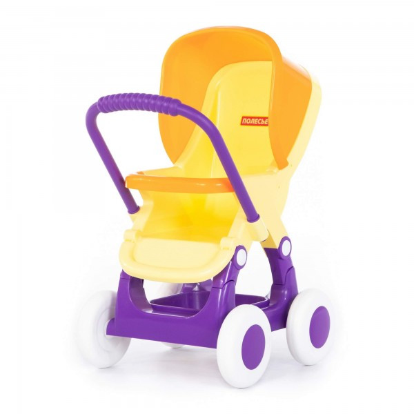 Детская игрушка коляска для кукол прогулочная "Alisa" 4-х колёсная (жёлтая) (в пакете) арт. 95237 Полесье - фото 1 - id-p215039530