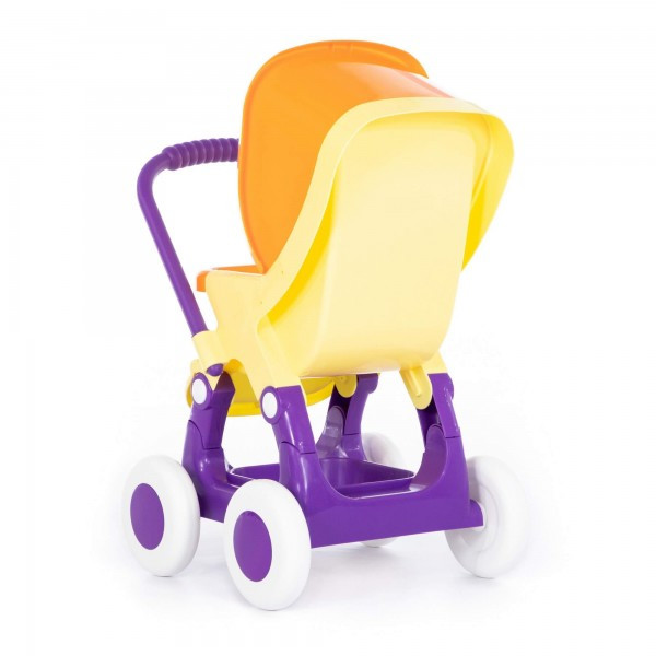 Детская игрушка коляска для кукол прогулочная "Alisa" 4-х колёсная (жёлтая) (в пакете) арт. 95237 Полесье - фото 2 - id-p215039530