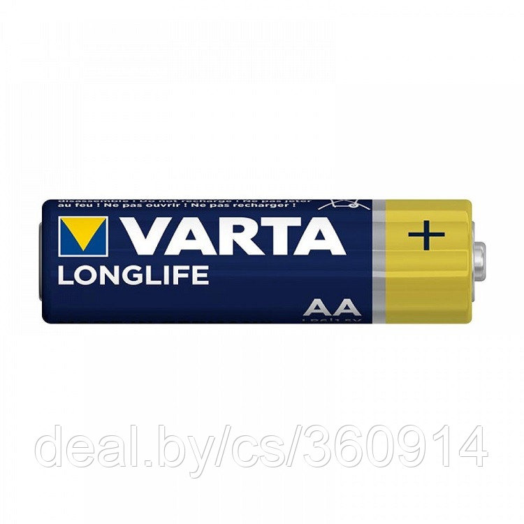 59877 Батарейка VARTA LONGLIFE LR6 AA ALKALINE (цена за 1 шт) 4008496771325 - фото 1 - id-p215039514