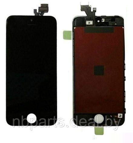 Дисплей для iPhone 5 с тачскрином (яркая подсветка) черный LCD - фото 1 - id-p111771094