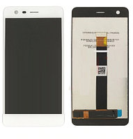 LCD дисплей для Nokia 2 (TA-1029 TA-1035) в сборе с тачскрином Белый LCD