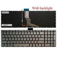 Клавиатура для ноутбука HP 250 G6 255 G6, серебро, с подсветкой, RU
