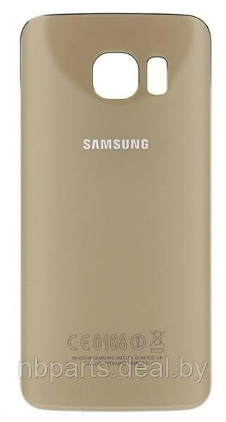 Задняя крышка Samsung Galaxy S6 edge G925/G925F/G925V (золотая) оригинал - фото 1 - id-p194500735