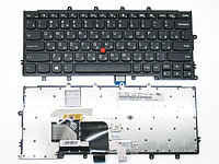 Клавиатура для ноутбука Lenovo ThinkPad X240, X250, X260, чёрная, с подсветкой, с рамкой, RU