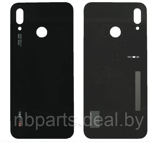 Задняя крышка Huawei P20 Lite (черная) - фото 1 - id-p111772402