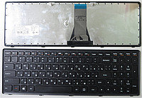 Клавиатура для ноутбука Lenovo IdeaPad G50-70, Z51-70, чёрная, с рамкой, RU