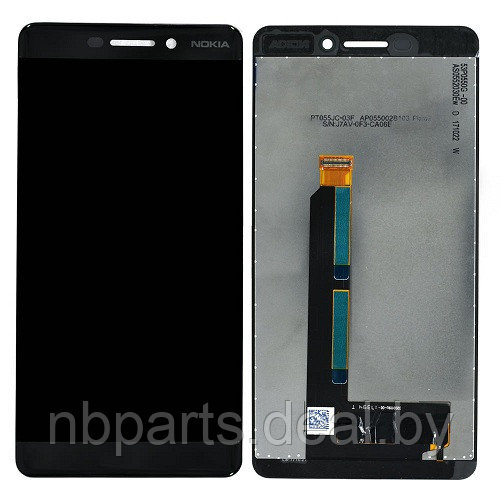 LCD дисплей для Nokia 6.1 (2018) сборе с тачскрином Черный TN - фото 1 - id-p199160186