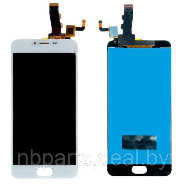 LCD дисплей для Meizu M5 / M5 Mini в сборе с тачскрином (белый) LCD - фото 1 - id-p111771376