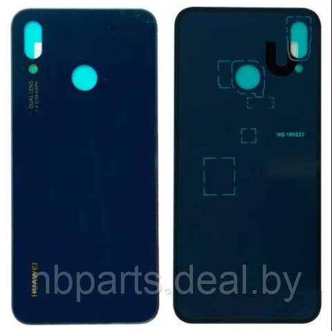 Задняя крышка Huawei P20 Lite (синяя) - фото 1 - id-p111771435