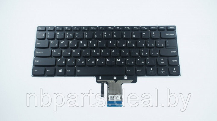 Клавиатура для ноутбука Lenovo Yoga 510-14ISK, чёрная, с подсветкой, RU - фото 1 - id-p194501561
