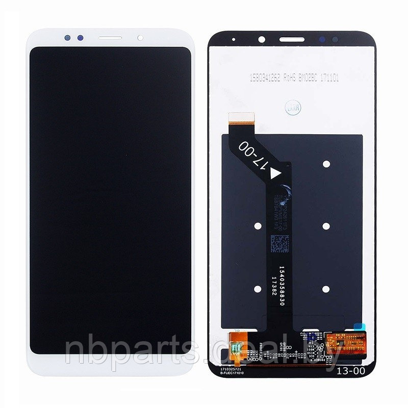 LCD дисплей для Xiaomi Redmi 5 Plus с тачскрином (белый) Оригинал LCD - фото 1 - id-p152600174