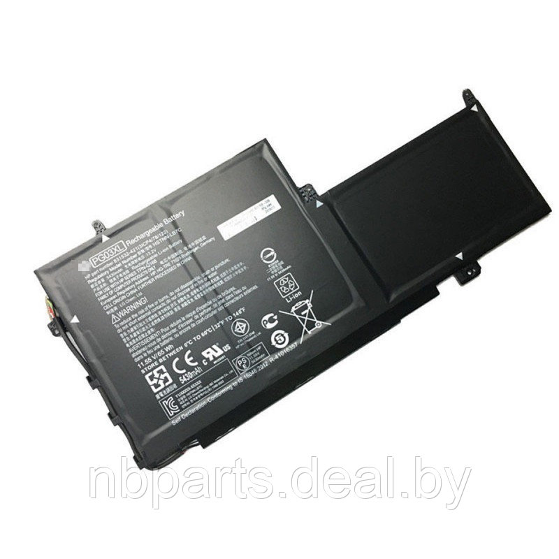 Аккумулятор (батарея) для ноутбука HP Spectre x360 15-AP 11.55V 5430mAh HSTNN-LB7C - фото 1 - id-p153602406