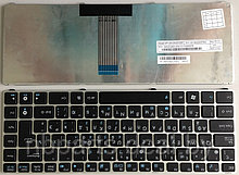 Клавиатура для ноутбука ASUS EeePC 1201 ASUS UL20 U20, чёрная,  с серой рамкой, RU
