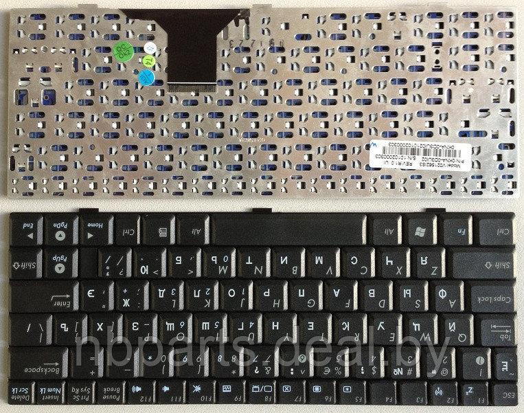 Клавиатура для ноутбука ASUS EeePC 1000, чёрная, RU - фото 1 - id-p111776453