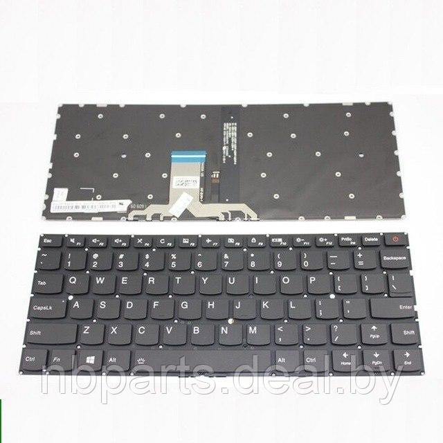 Клавиатура для ноутбука Lenovo IdeaPad 510S-13ISK, 710S-13ISK, чёрная, с подсветкой, RU - фото 1 - id-p111770182