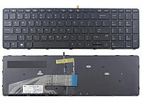 Клавиатура для ноутбука HP 450 G3 470 G3, чёрная, с подсветкой, Trackpoint, с рамкой, RU