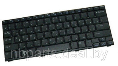 Клавиатура для ноутбука Dell Inspiron Mini 1018, чёрная, маленький Enter, RU - фото 1 - id-p111776510