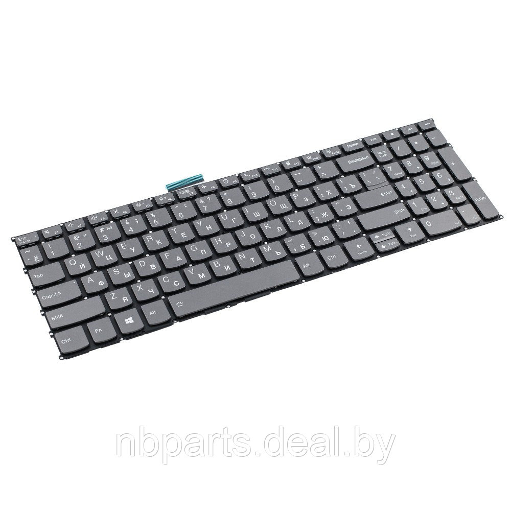 Клавиатура для ноутбука Lenovo ThinkBook 15 G2, серая, с подсветкой, RU - фото 1 - id-p204097941